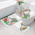 Aloha Hawaii Nene Goose Bathroom Set Tropical Flowers Watercolor Stylized - Polynesian Pride