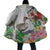 Aloha Hawaii Nene Goose Cloak Tropical Flowers Watercolor Stylized - Polynesian Pride