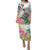 Aloha Hawaii Nene Goose Puletasi Tropical Flowers Watercolor Stylized - Polynesian Pride
