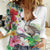 Aloha Hawaii Nene Goose Women Casual Shirt Tropical Flowers Watercolor Stylized - Polynesian Pride