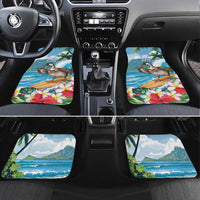 Aloha Hawaii Shaka Nene Goose Car Mats Surfing Take It Easy - Polynesian Pride