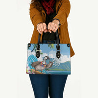 Aloha Hawaii Shaka Nene Goose Leather Bag Surfing Take It Easy - Polynesian Pride