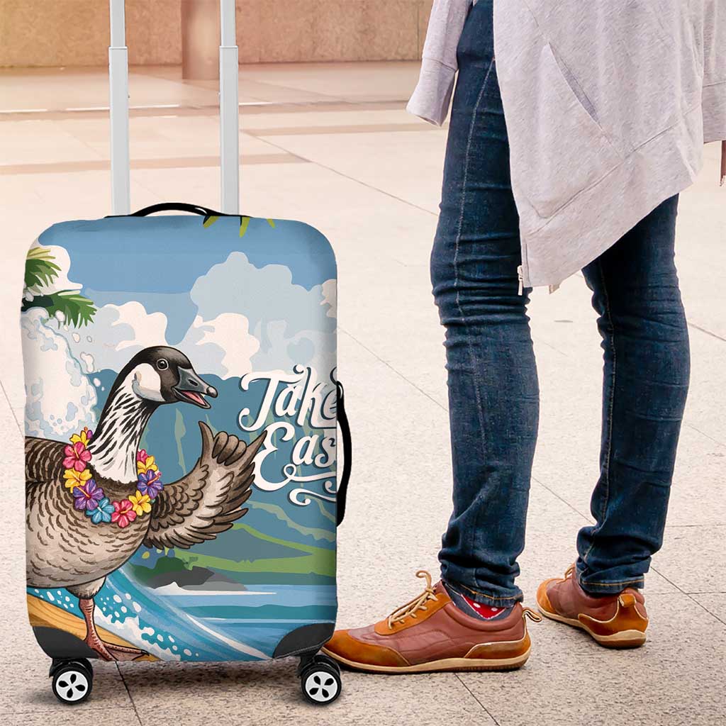 Aloha Hawaii Shaka Nene Goose Luggage Cover Surfing Take It Easy - Polynesian Pride