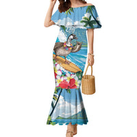 Aloha Hawaii Shaka Nene Goose Mermaid Dress Surfing Take It Easy - Polynesian Pride