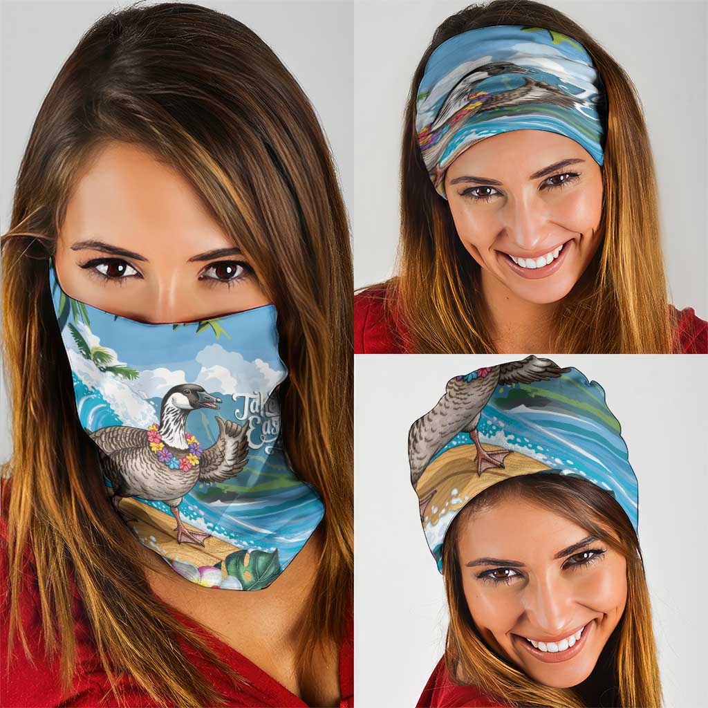 Aloha Hawaii Shaka Nene Goose Neck Gaiter Surfing Take It Easy - Polynesian Pride