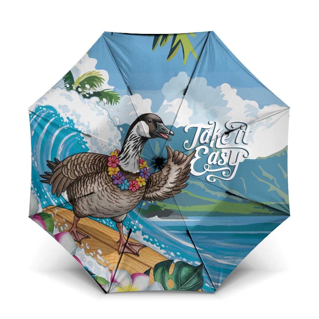 Aloha Hawaii Shaka Nene Goose Umbrella Surfing Take It Easy - Polynesian Pride