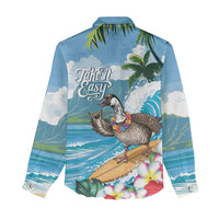 Aloha Hawaii Shaka Nene Goose Women Casual Shirt Surfing Take It Easy - Polynesian Pride