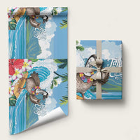 Aloha Hawaii Shaka Nene Goose Wrapping Paper Surfing Take It Easy - Polynesian Pride