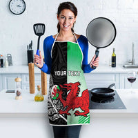 New Zealand and Wales Rugby Custom Apron Aotearoa All Black Combine Welsh Dragon - Polynesian Pride