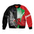 New Zealand and Wales Rugby Custom Bomber Jacket Aotearoa All Black Combine Welsh Dragon - Polynesian Pride