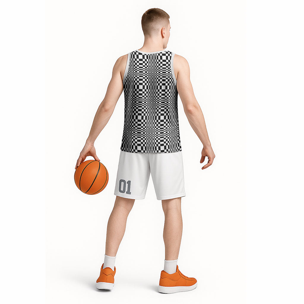 Black White Filipino Binakol Motifs Basketball Jersey Mabuhay Philippines Festival Kusikus Pattern LT14 - Polynesian Pride