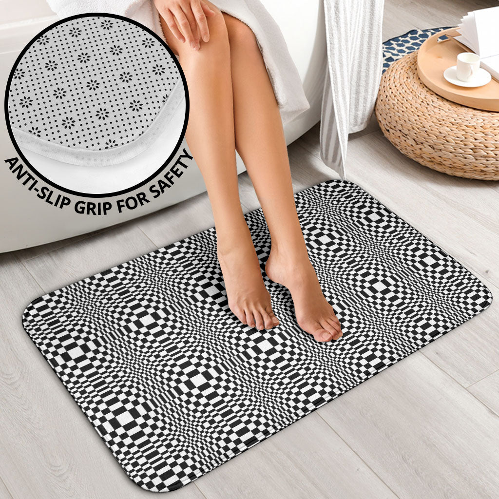 Black White Filipino Binakol Motifs Bathroom Set Mabuhay Philippines Festival Kusikus Pattern LT14 - Polynesian Pride