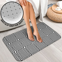 Black White Filipino Binakol Motifs Bathroom Set Mabuhay Philippines Festival Kusikus Pattern LT14 - Polynesian Pride