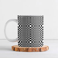 Black White Filipino Binakol Motifs Ceramic Mug Mabuhay Philippines Festival Kusikus Pattern LT14 Black - Polynesian Pride