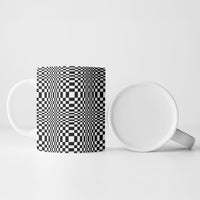 Black White Filipino Binakol Motifs Ceramic Mug Mabuhay Philippines Festival Kusikus Pattern LT14 - Polynesian Pride