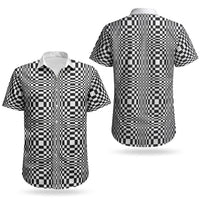 Black White Filipino Binakol Motifs Couples Matching Mermaid Dress and Hawaiian Shirt Mabuhay Philippines Festival Kusikus Pattern LT14 - Polynesian Pride