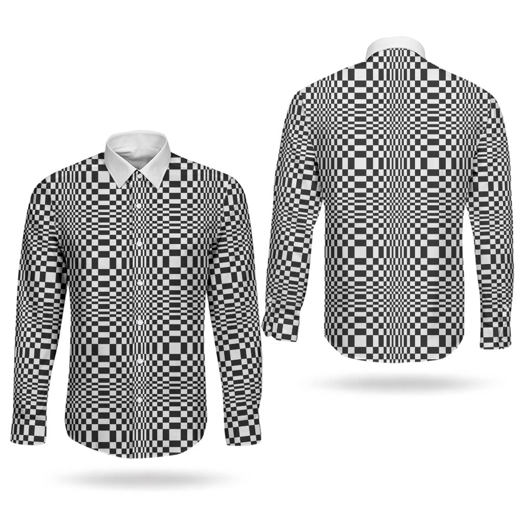 Black White Filipino Binakol Motifs Couples Matching Short Sleeve Bodycon Dress and Long Sleeve Button Shirt Mabuhay Philippines Festival Kusikus Pattern LT14 - Polynesian Pride