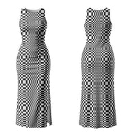 Black White Filipino Binakol Motifs Couples Matching Tank Maxi Dress and Hawaiian Shirt Mabuhay Philippines Festival Kusikus Pattern LT14 - Polynesian Pride