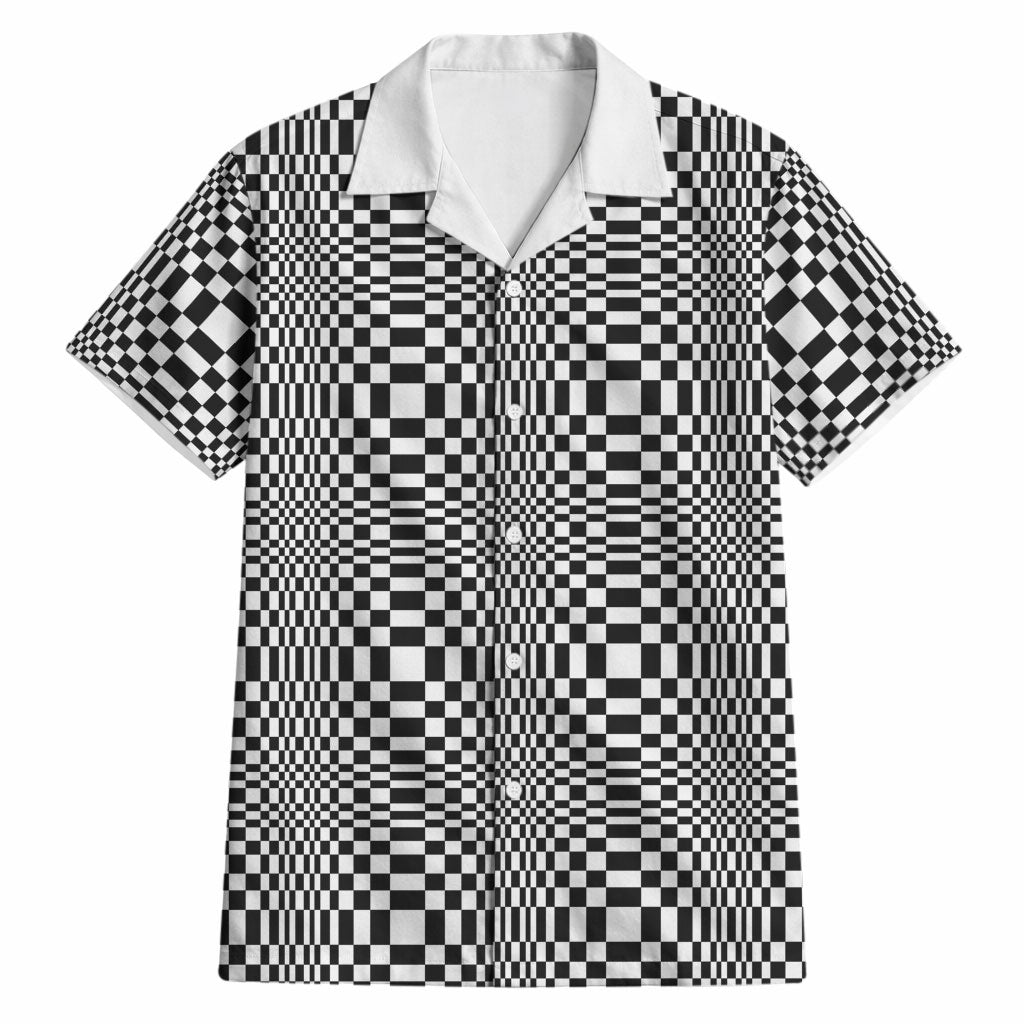 Black White Filipino Binakol Motifs Hawaiian Shirt Mabuhay Philippines Festival Kusikus Pattern