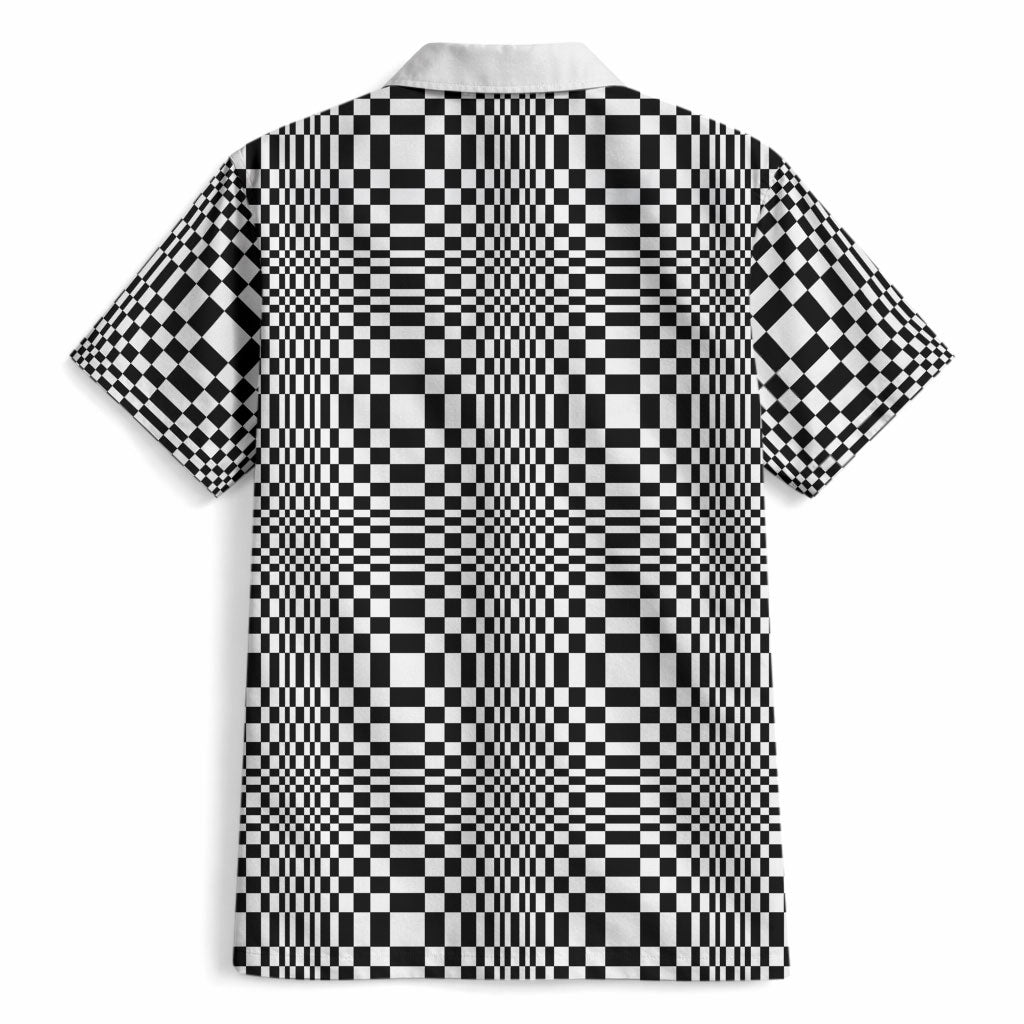 Black White Filipino Binakol Motifs Hawaiian Shirt Mabuhay Philippines Festival Kusikus Pattern LT14 - Polynesian Pride