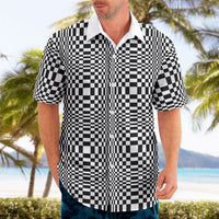 Black White Filipino Binakol Motifs Hawaiian Shirt Mabuhay Philippines Festival Kusikus Pattern LT14 - Polynesian Pride