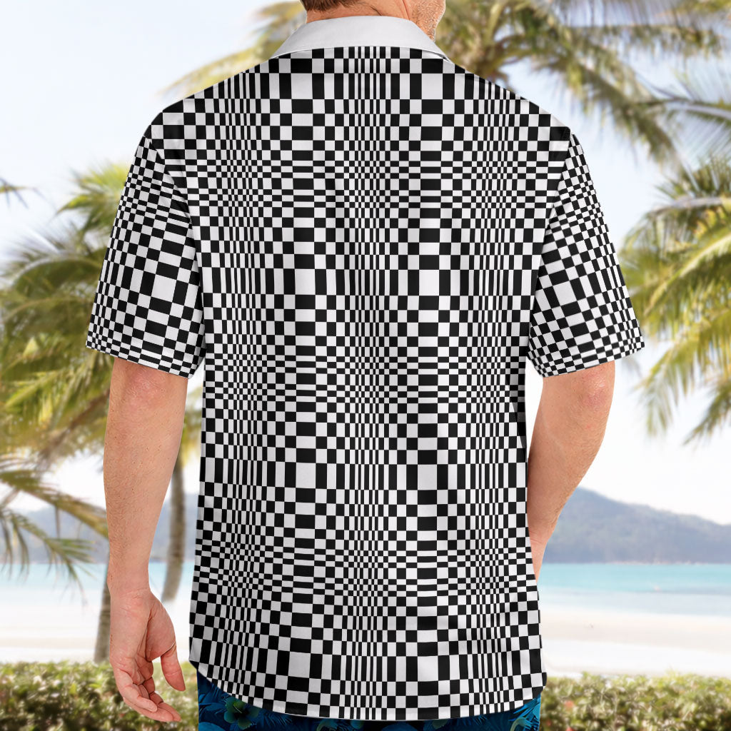 Black White Filipino Binakol Motifs Hawaiian Shirt Mabuhay Philippines Festival Kusikus Pattern LT14 - Polynesian Pride