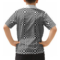 Black White Filipino Binakol Motifs Hawaiian Shirt Mabuhay Philippines Festival Kusikus Pattern LT14 - Polynesian Pride