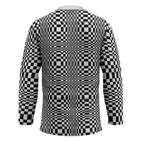 Black White Filipino Binakol Motifs Hockey Jersey Mabuhay Philippines Festival Kusikus Pattern LT14 - Polynesian Pride