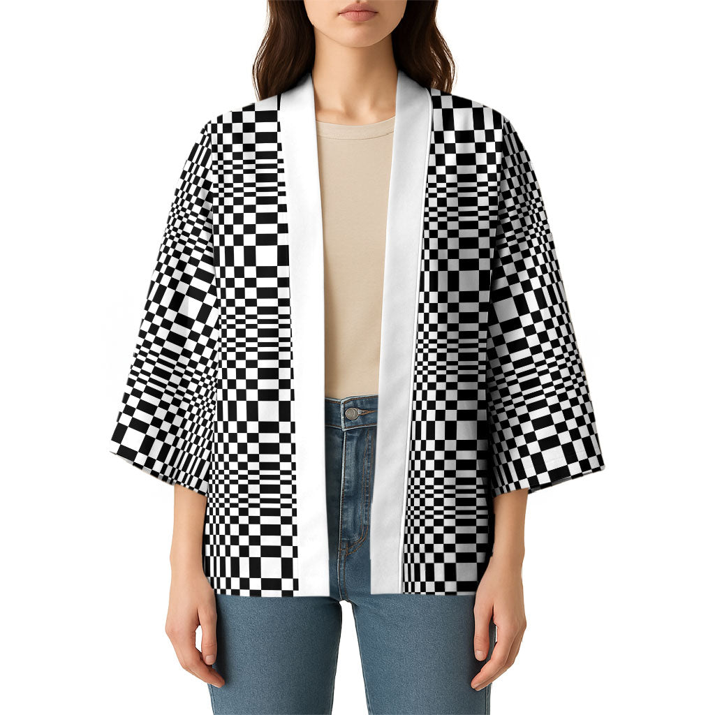 Black White Filipino Binakol Motifs Kimono Mabuhay Philippines Festival Kusikus Pattern LT14 - Polynesian Pride