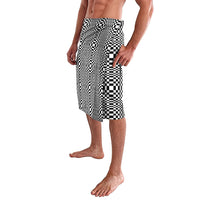 Black White Filipino Binakol Motifs Lavalava Mabuhay Philippines Festival Kusikus Pattern LT14 - Polynesian Pride
