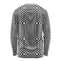Black White Filipino Binakol Motifs Long Sleeve Shirt Mabuhay Philippines Festival Kusikus Pattern LT14 - Polynesian Pride