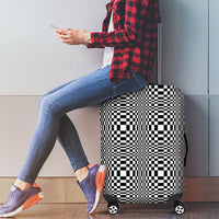 Black White Filipino Binakol Motifs Luggage Cover Mabuhay Philippines Festival Kusikus Pattern LT14 - Polynesian Pride