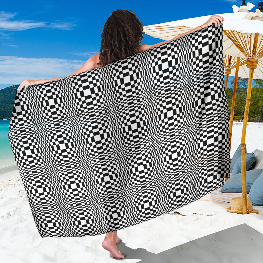 Black White Filipino Binakol Motifs Sarong Mabuhay Philippines Festival Kusikus Pattern