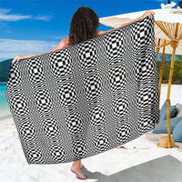 Black White Filipino Binakol Motifs Sarong Mabuhay Philippines Festival Kusikus Pattern LT14 One Size 44 x 66 inches Black - Polynesian Pride