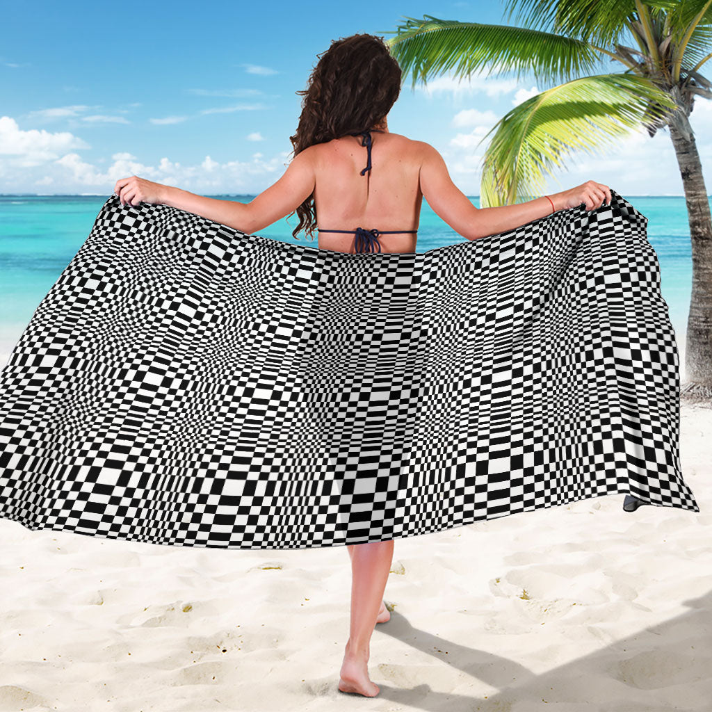 Black White Filipino Binakol Motifs Sarong Mabuhay Philippines Festival Kusikus Pattern LT14 - Polynesian Pride