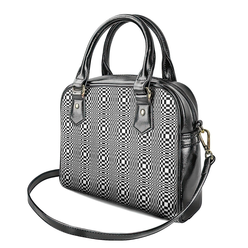 Black White Filipino Binakol Motifs Shoulder Handbag Mabuhay Philippines Festival Kusikus Pattern LT14 - Polynesian Pride