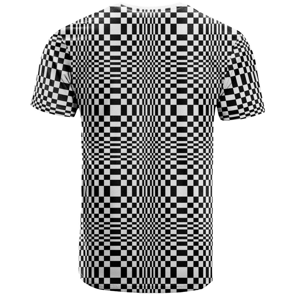 Black White Filipino Binakol Motifs T Shirt Mabuhay Philippines Festival Kusikus Pattern LT14 - Polynesian Pride