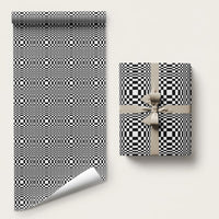 Black White Filipino Binakol Motifs Wrapping Paper Mabuhay Philippines Festival Kusikus Pattern LT14 58" × 23" Black - Polynesian Pride