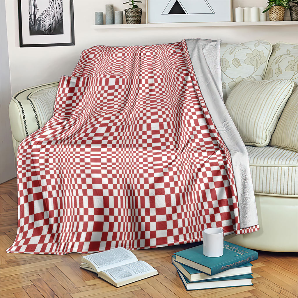 Red White Filipino Binakol Motifs Blanket Mabuhay Philippines Festival Kusikus Pattern LT14 Red - Polynesian Pride