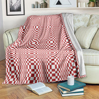 Red White Filipino Binakol Motifs Blanket Mabuhay Philippines Festival Kusikus Pattern LT14 Red - Polynesian Pride