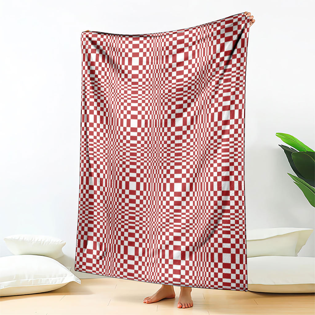 Red White Filipino Binakol Motifs Blanket Mabuhay Philippines Festival Kusikus Pattern LT14 - Polynesian Pride