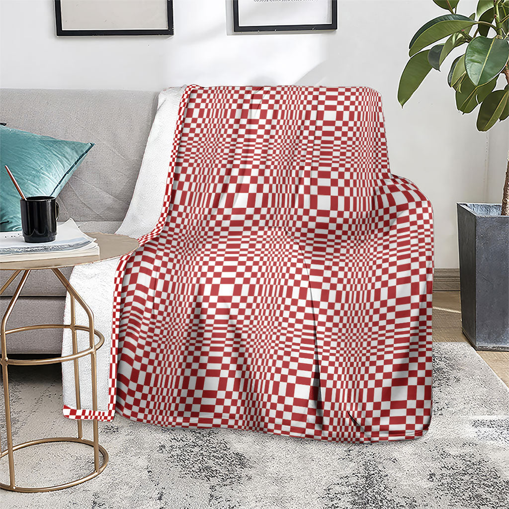 Red White Filipino Binakol Motifs Blanket Mabuhay Philippines Festival Kusikus Pattern LT14 - Polynesian Pride