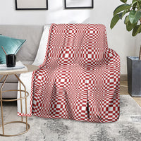Red White Filipino Binakol Motifs Blanket Mabuhay Philippines Festival Kusikus Pattern LT14 - Polynesian Pride