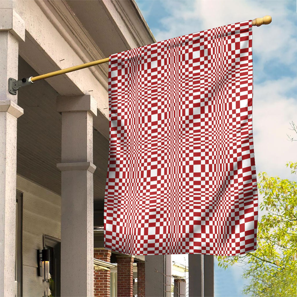 Red White Filipino Binakol Motifs Garden Flag Mabuhay Philippines Festival Kusikus Pattern LT14 House Flag Red - Polynesian Pride