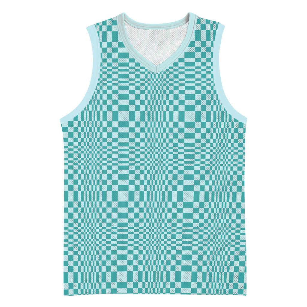 Cyan Filipino Binakol Motifs Basketball Jersey Mabuhay Philippines Festival Kusikus Pattern LT14 Unisex Cyan - Polynesian Pride