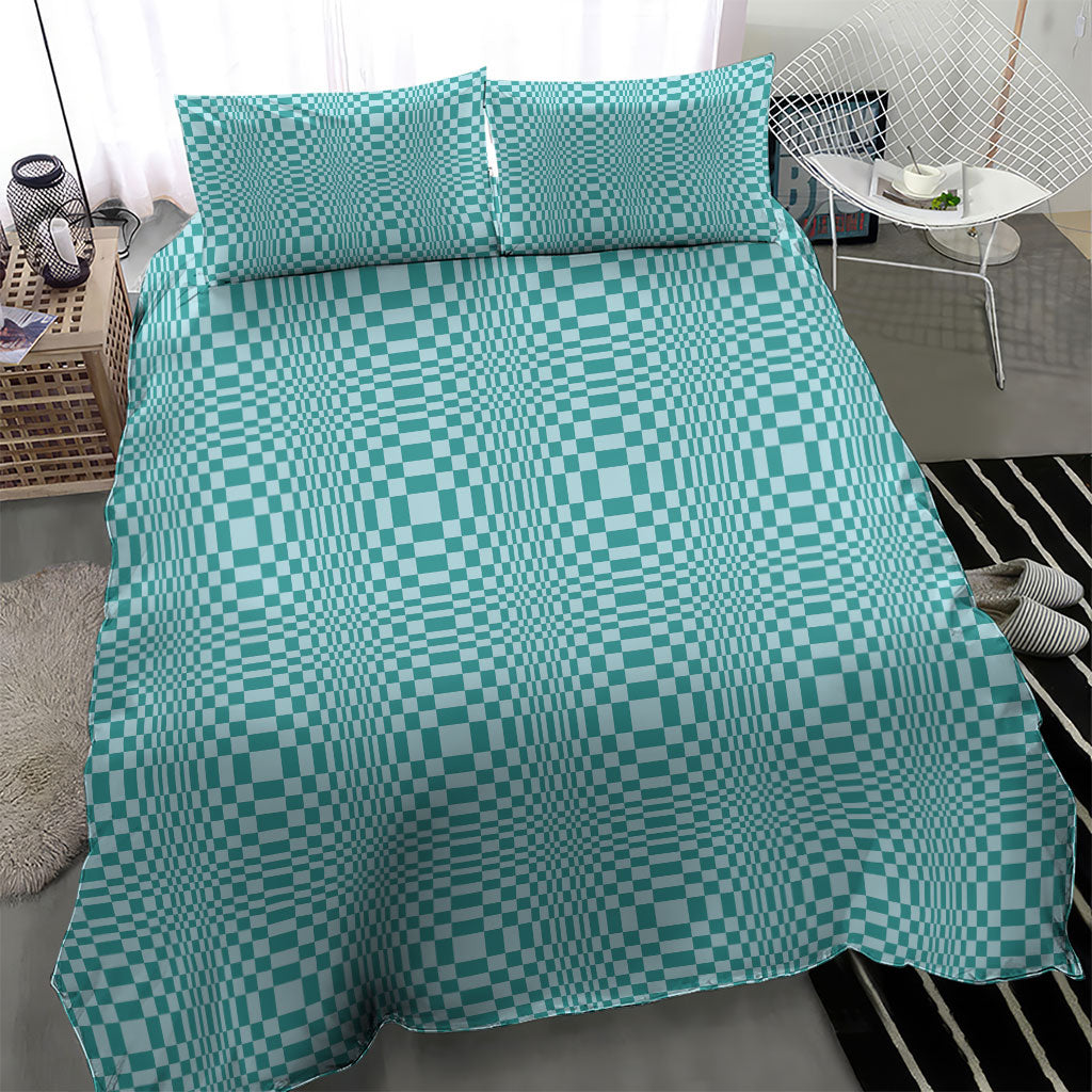 Cyan Filipino Binakol Motifs Bedding Set Mabuhay Philippines Festival Kusikus Pattern LT14 - Polynesian Pride
