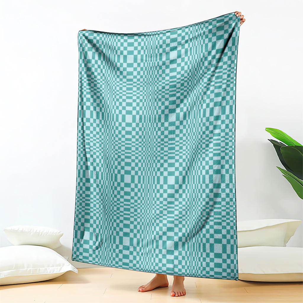Cyan Filipino Binakol Motifs Blanket Mabuhay Philippines Festival Kusikus Pattern LT14 - Polynesian Pride