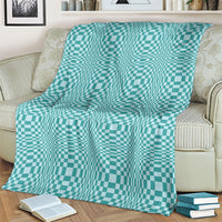 Cyan Filipino Binakol Motifs Blanket Mabuhay Philippines Festival Kusikus Pattern LT14 - Polynesian Pride