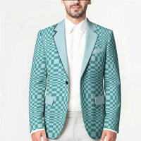 Cyan Filipino Binakol Motifs Blazer Mabuhay Philippines Festival Kusikus Pattern LT14 - Polynesian Pride