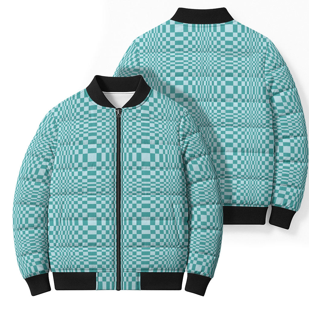 Cyan Filipino Binakol Motifs Bomber Puffer Jacket Mabuhay Philippines Festival Kusikus Pattern LT14 - Polynesian Pride